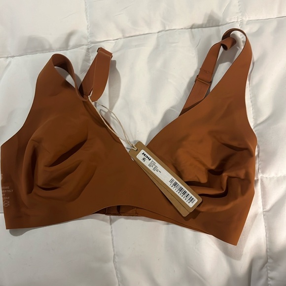 Skims Naked Plunge Bralette Limited Edition Bronze - Picture 1 of 2